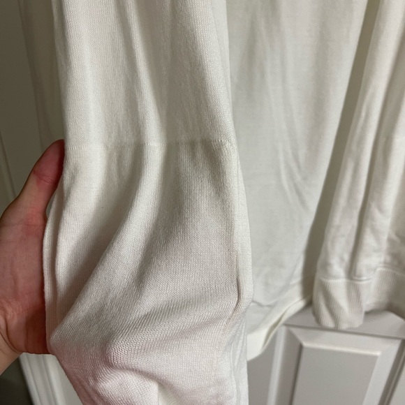 🟢Womens Medium Lands End cream cardigan - Picture 3 of 7